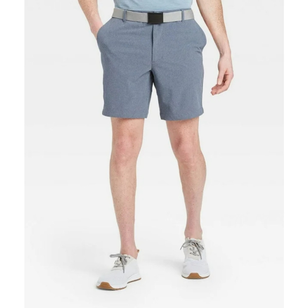 NWT All in Motion Men's Heather Blue/Gray Golf Shorts Size 38x10​​​​​ - Picture 2 of 10